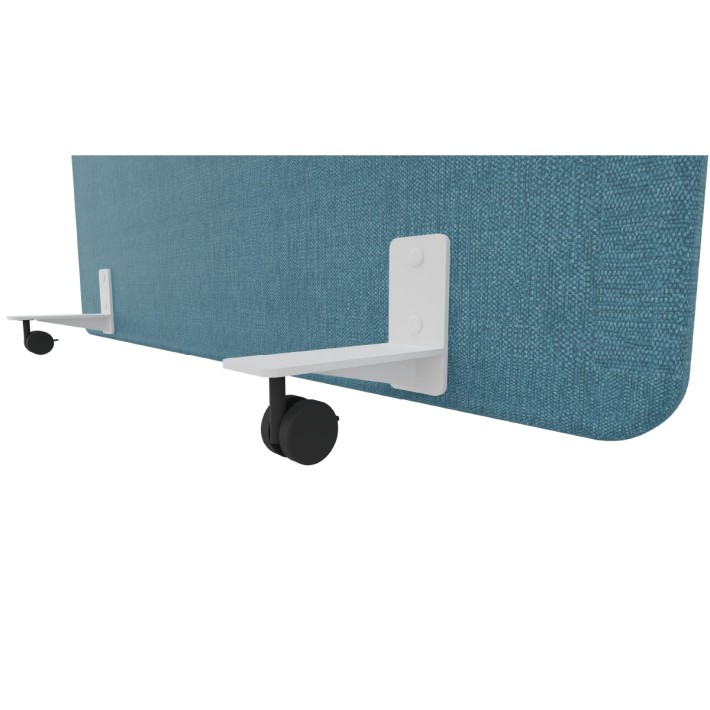 Pannello Fonoassorbente con Ruote - Larghezza 120 cm - Altezza 160 cm - Colore Blu