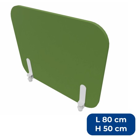 Pannello Fonoassorbente da Scrivania - Larghezza 80 cm - Altezza 50 cm - Colore Verde