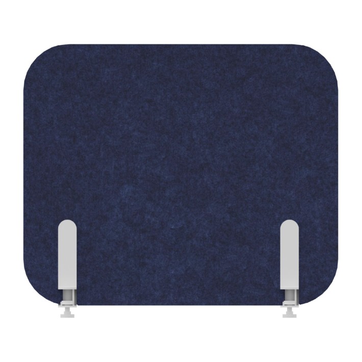 Pannello Fonoassorbente da Scrivania - Larghezza 80 cm - Altezza 50 cm - Colore Blu Notte