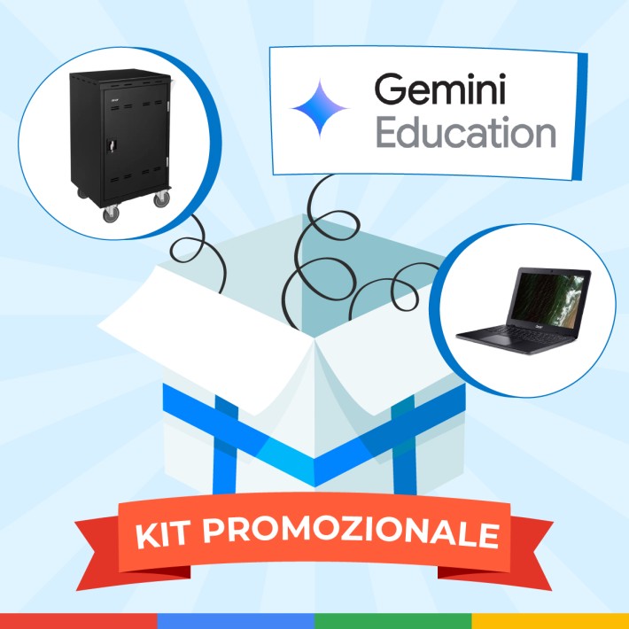 Bundle Chromebook Acer C871, Carrello di Ricarica, Gemini Education, Formazione