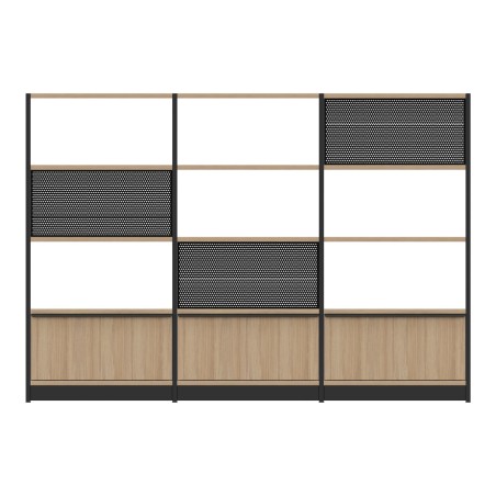 Libreria Combus Modello 2 in Melaminico -  Dimensioni 240 x 40 x 163,5 cm -Colore Struttura...