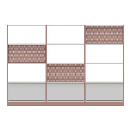 Libreria Combus Modello 2 in Melaminico - Dimensioni 240 x 40 x 163,5 cm - Colore Struttura...