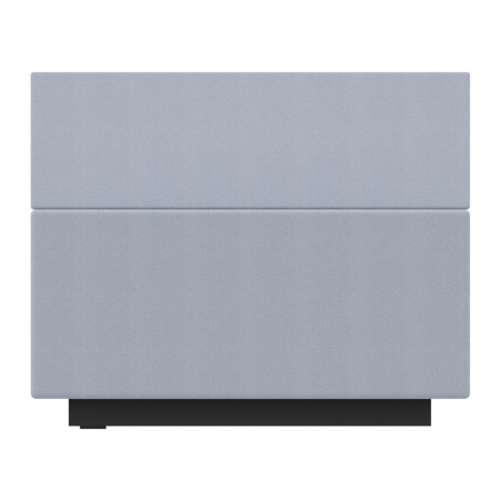 C2100244V03 Pouf Jazz in Tessuto Era con Schienale e Base Rettangolare - Dimensioni 80 x 60...