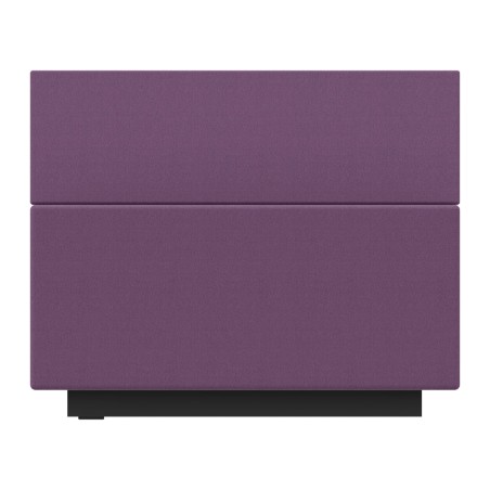 Pouf Jazz in Tessuto Era con Schienale e Base Rettangolare - Dimensioni 80 x 60 x 65 cm -...