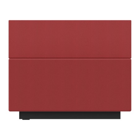 Pouf Jazz in Tessuto Era con Schienale e Base Rettangolare - Dimensioni 80 x 60 x 65 cm -...