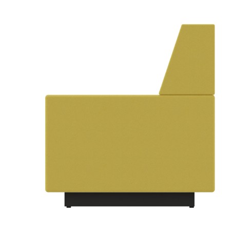 Pouf Jazz in Tessuto Era con Schienale e Base Rettangolare - Dimensioni 80 x 60 x 65 cm -...