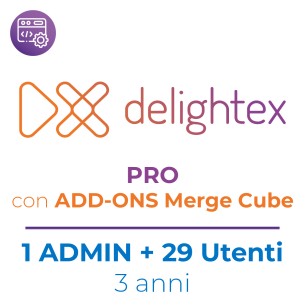 Delightex (Cospaces) Licenza Pro Con Add-Ons Merge Cube (Cubo Non Incluso) 1 Admin + 29...