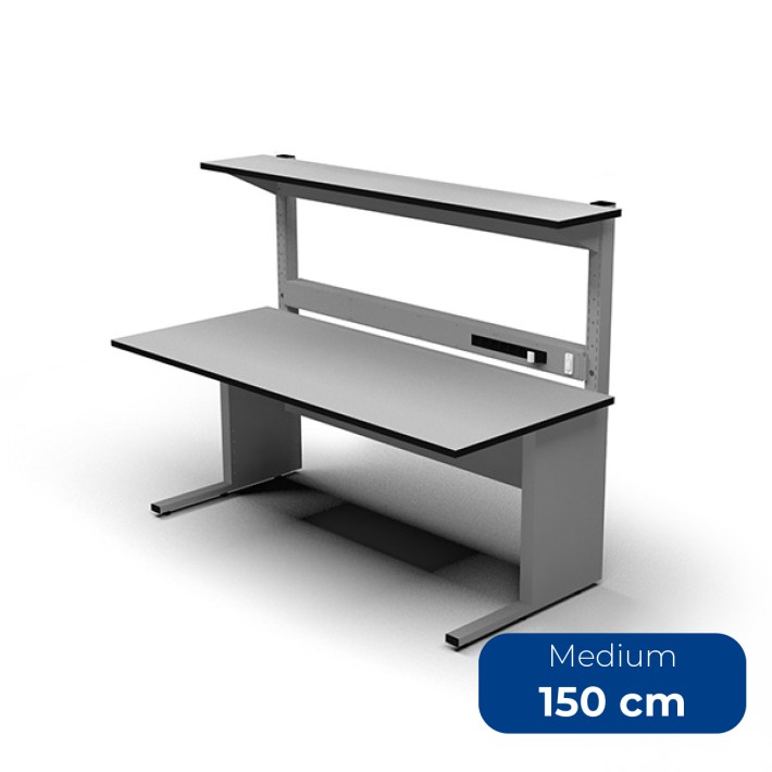 Tavolo Tecnico KE Medium 1500 in Laminato Antigraffio e Antistatico - Dimensioni 150 x 85 x...