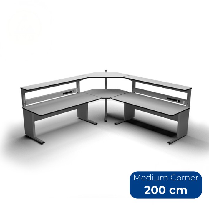 Tavolo Tecnico Corner KE Medium 2000 in Laminato Antigraffio e Antistatico