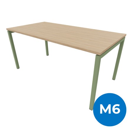 Tavolo Nova U in Melaminico - Dimensioni 160 x 80 x 74 cm – Colore Piano Acacia – Colore...