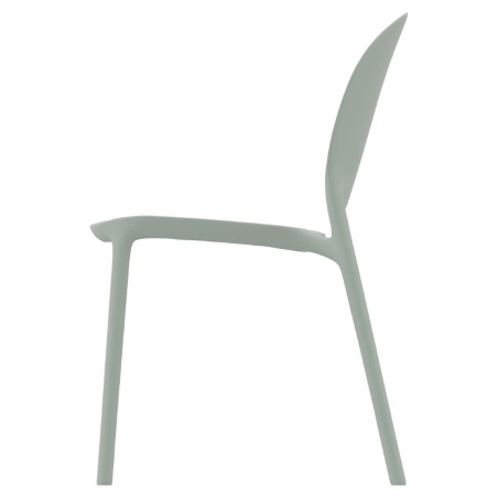 Sedia Hug Go Green con Scocca in Polipropilene - Altezza Seduta 44 cm (M6)   - Colore Verde...