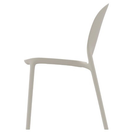 Sedia Hug Go Green con Scocca in Polipropilene - Altezza Seduta 44 cm (M6)   - Colore Grigio...