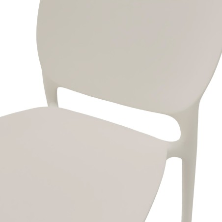 Sedia Hug Go Green con Scocca in Polipropilene - Altezza Seduta 44 cm (M6)   - Colore Grigio...