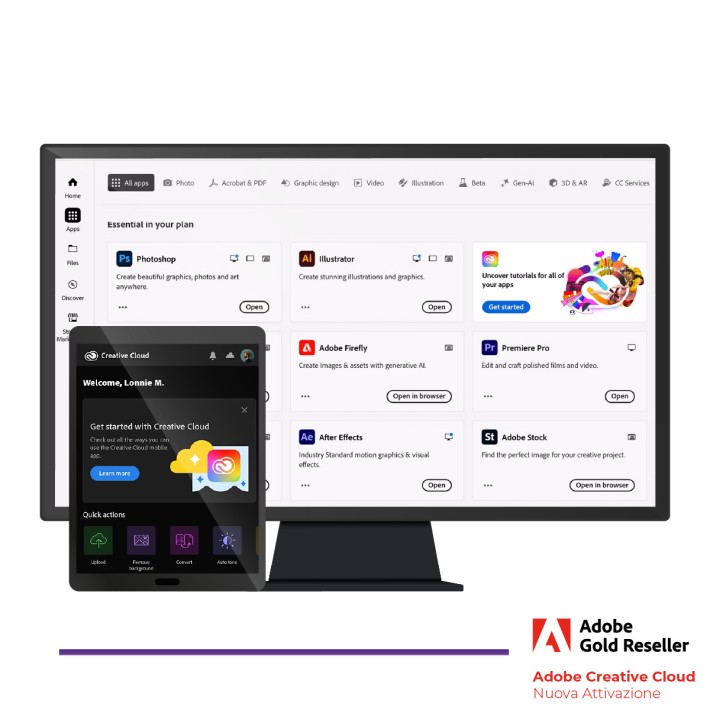 Creative Cloud Enterprise HED Dispositivo Condiviso - Nuova Attivazione - 1 Disp. - VIP EDU - Livello 2 Prezzo Cad - 1 Anno