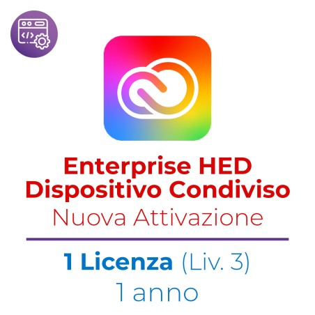 Creative Cloud Enterprise HED Dispositivo Condiviso - Nuova Attivazione - 1 Disp. - VIP EDU...