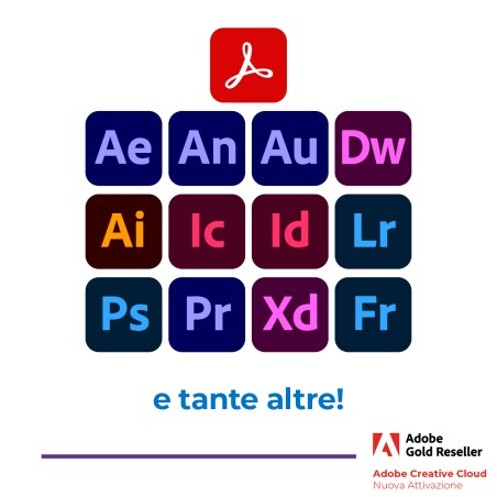 Creative Cloud Enterprise HED per Studenti (Minimo 250 Licenze) - Nuova Attivazione - VIP...