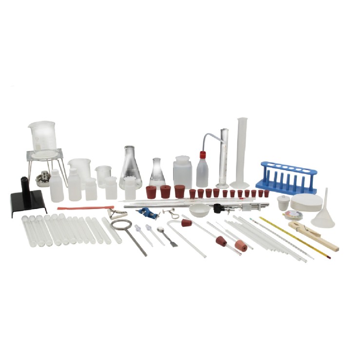 Kit di vetreria e accessori da laboratorio di fisica, chimica e biologia