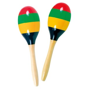 Coppia di Maracas in Legno