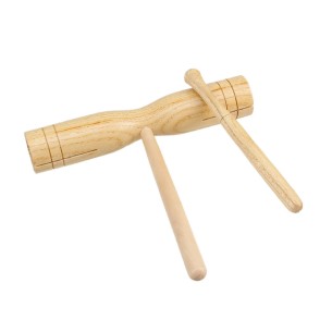 Blocco Bitonale in Legno con Battente - Dimensioni cm. ø 4 x 19,5 x 23