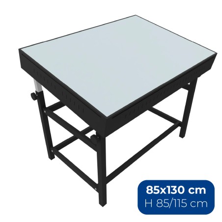 Tavolo Regolabile Archittetto con Piano Luminosos Grapholux - Dimensione Piano 85 x 130 cm -...
