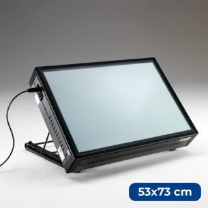Piano Luminoso Grapholux con Supporto da Tavolo - Dimensione 53 x 73 cm