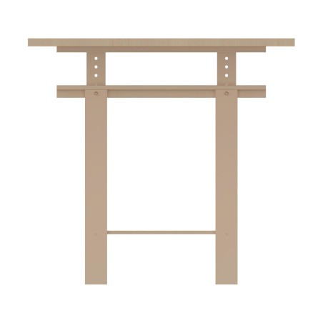 Tavolo su Cavalletti in Multistrato con Struttura Regolabile