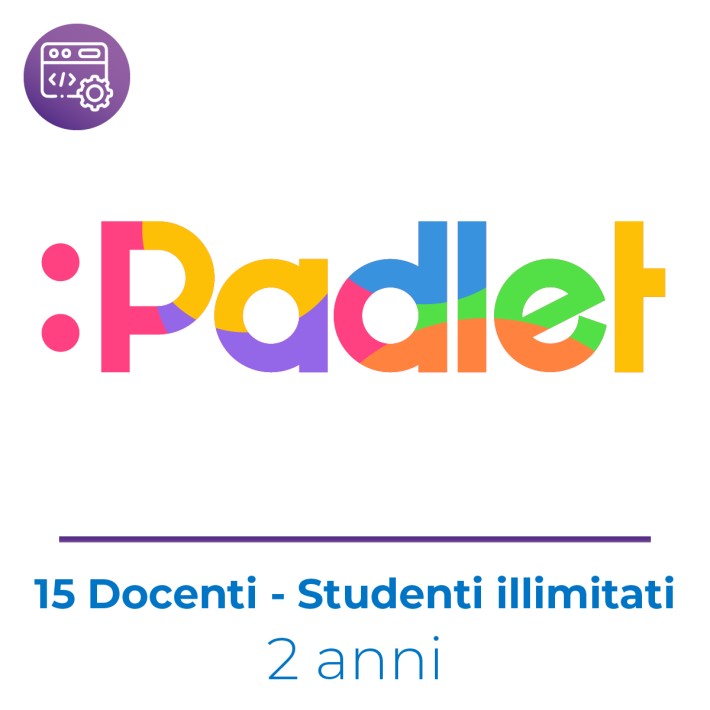 Padlet Pacchetto Scuola - 15 Insegnanti - Studenti Illimitati - 2 Anni