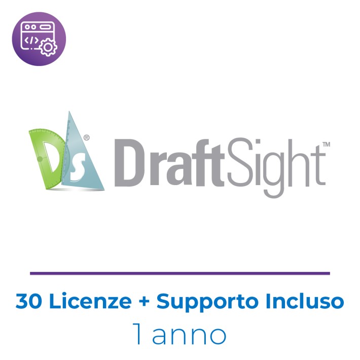 DraftSight EDU Edition Enterprise Plus SNL Network - 30 Users - Inclusa Maintenance di 1 Anno