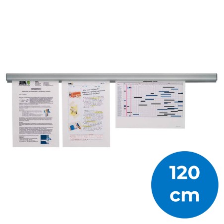 Binario Adesivo a Pressione in Alluminio - Lunghezza 120 cm