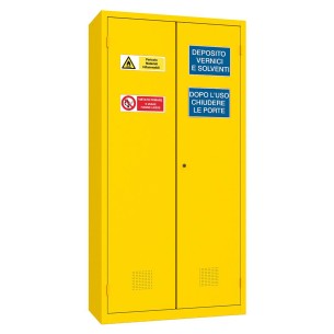 Armadio Monoblocco per Deposito Liquidi Infiammabili a 2 Ante Battenti