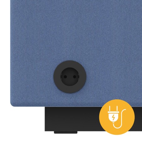 Pouf Jazz In Tessuto Era Senza Schienale Elettrificato USB - Dimensioni 80 x 80 x 40 cm -...