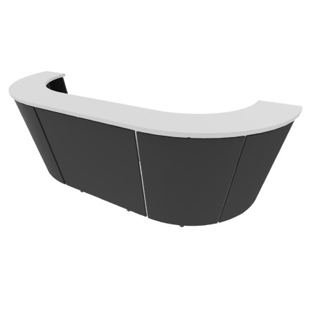 Reception Curva Modello Tera in Melaminico