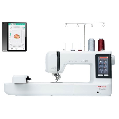 Ricamatrice/Macchina per Cucire Elettronica con Software - Modello Necchi Creator C1200 con...