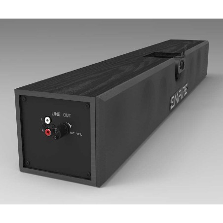 Sistema di videoconferenza SBC1B con soundbar, webcam e microfoni wireless. Colore Nero