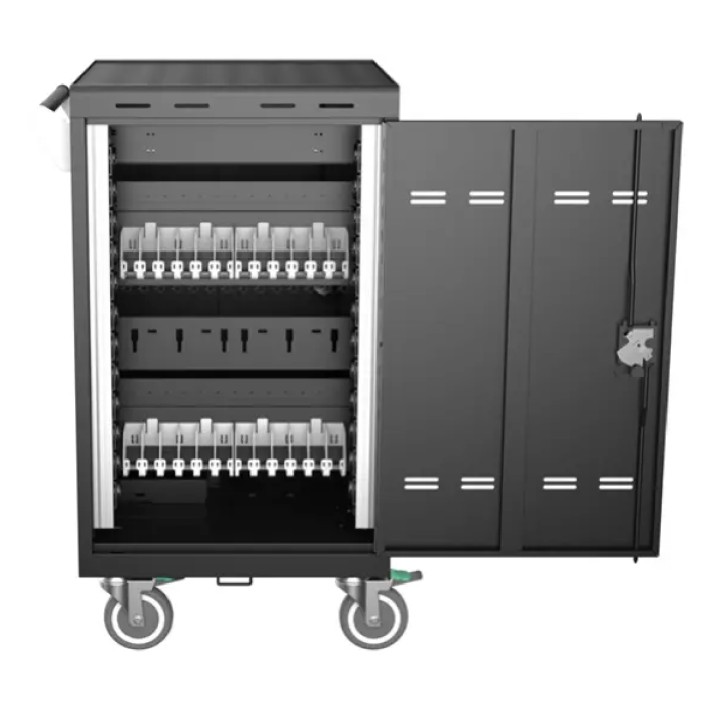 Carrello di ricarica da 32 posti con sistema di ricarica intelligente. Per dispositivi fino...