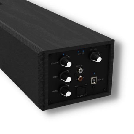 Sistema di Videoconferenza SBC2 140W - Soundbar, Webcam e Microfoni Wireless. Colore Nero