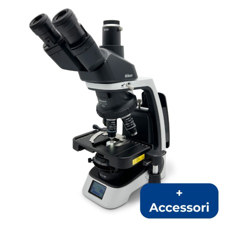MICROSCOPIO NIKON ECLIPSE Si CON TUBO TRINOCULARE + CAMERA + ACCESSORI