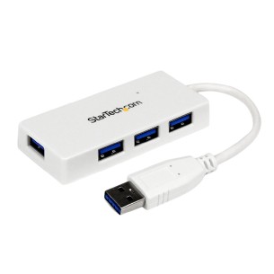 Hub Mini Usb 3.0 SuperSpeed a 4 Porte - Portatile - con Perno e Concentratore per Ultrabook...