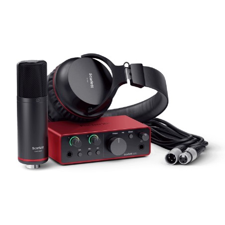 Bundle Focusrite Scarlett Solo Studio 4th gen - con Scheda Audio - con Cuffia SH-450 - con...