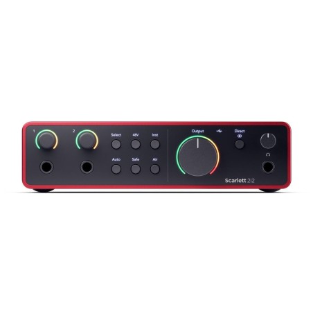Scheda Audio - Focusrite Scarlett 2i2 4th Gen - 2 Ingressi XLR/Jack - USB-C - Modalità Air -...