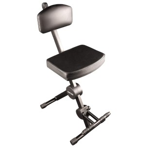 Sgabello per Musicisti - DX/749 - con Schienale e Poggiapiedi