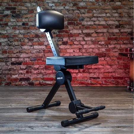 Sgabello per Musicisti - DX/749 - con Schienale e Poggiapiedi