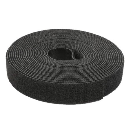 Matassa per Cavi - Nastro Velcro - Larghezza 16 mm - Lunghezza 4 m - Nero