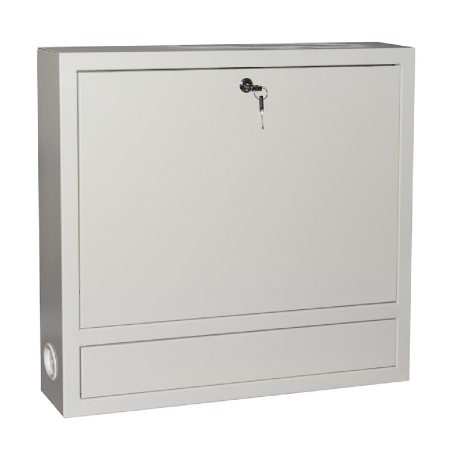 Armadio a Muro - per Laptop - con Chiusura a Chiave - Grigio