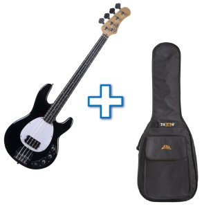 Eko Guitars - Basso Elettrico - MM-300 Black MK2 - con Custodia