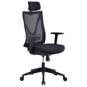 Sedia da Ufficio Modello RD908 su Ruote con Poggiatesta - Colore Struttura Nero - Colore...