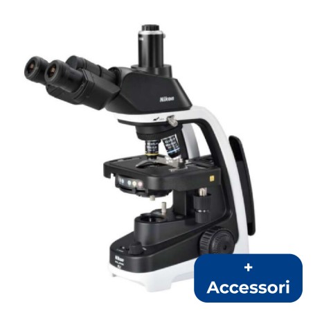 MICROSCOPIO NIKON ECLIPSE Ei R TRINOCULARE SET + CAMERA + ACCESSORI