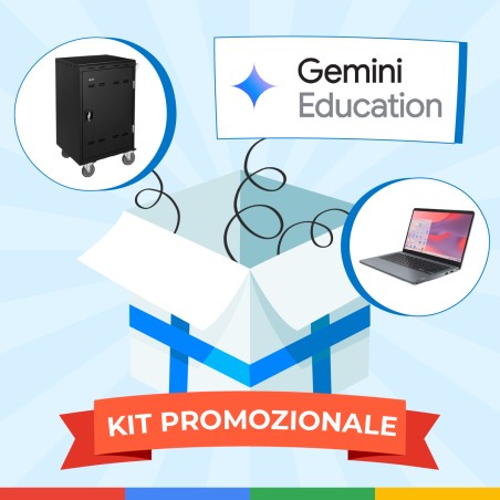 Bundle Chromebook Lenovo 14e, Carrello di Ricarica, Gemini Education, Formazione