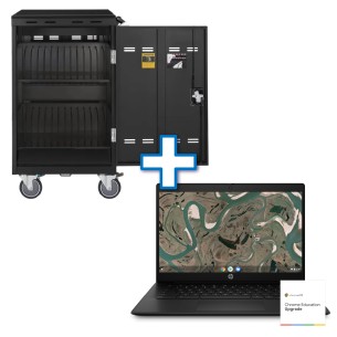 Bundle Chromebook HP 14 G7, Carrello di Ricarica, Gemini... 2