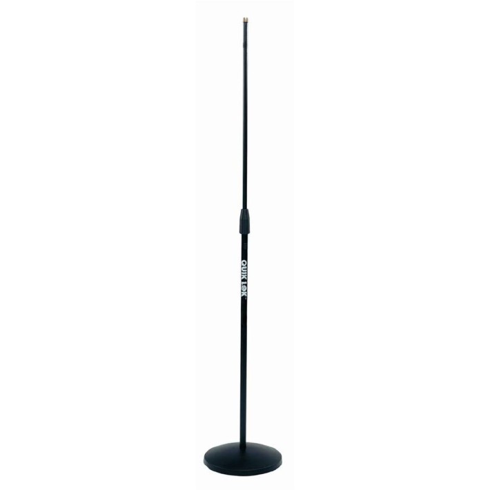 Asta per Microfono da Palco - A/399 BK Serie 300 - Dritta con Base Tonda -  Nero